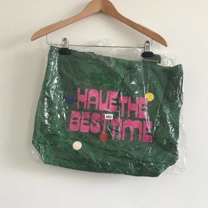 NEW NWT Ban.do Have the Best Time Canvas Tote Bag